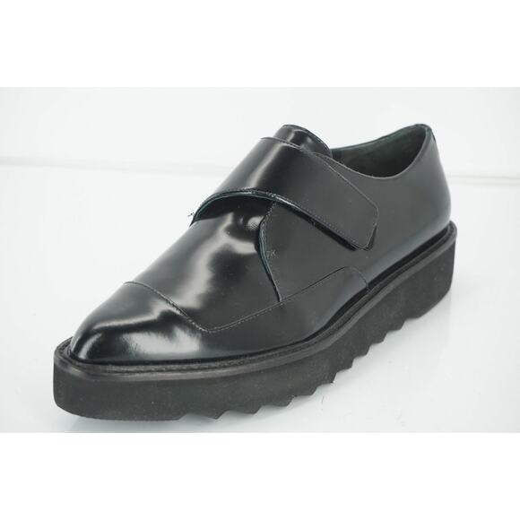 Vince Black Leather Arden Monk Strap Creeper Loafer Size 6.5 NIB - Picture 2 of 12